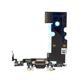 Apple iPhone 8 - Konektor za polnjenje + Flex kabel (Black)
