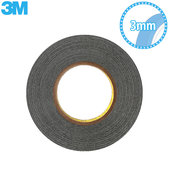 3M - Dvostranski lepilni trak - 3mm x 50 m (črn)