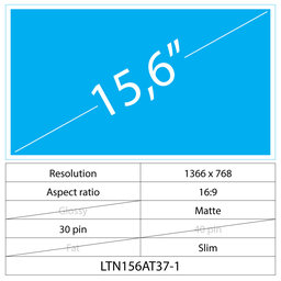 Asus TUF FX504GE-DM 15.6 LCD Slim mat 30 pin HD