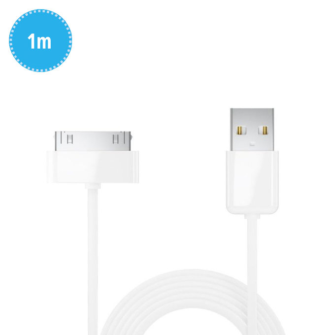 30-pin / USB kabel, 1 m, združljiv z Apple