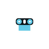 LG G6 H870 - Lepilni Trak pod Steklo Zadnje Kamere - MJN70094201 Genuine Service Pack