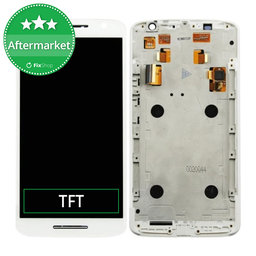 Motorola Moto X Play XT1562 - LCD zaslon + steklo na dotik + okvir (White) TFT