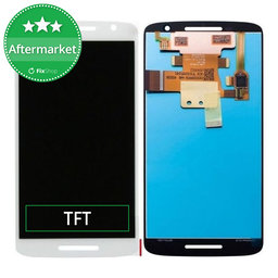 Motorola Moto X Play XT1562 - LCD zaslon + steklo na dotik (White) TFT