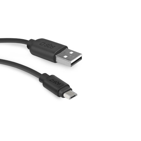 SBS - Micro-USB / USB kabel (2m), črn
