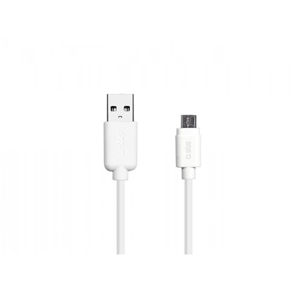 SBS - Micro-USB / USB kabel (1m), bel