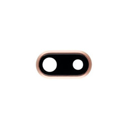 Apple iPhone 8 Plus - Steklo zadnje kamere z okvirjem (Gold)