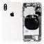 Apple iPhone X - Zadnje ohišje z majhnimi deli (Silver)