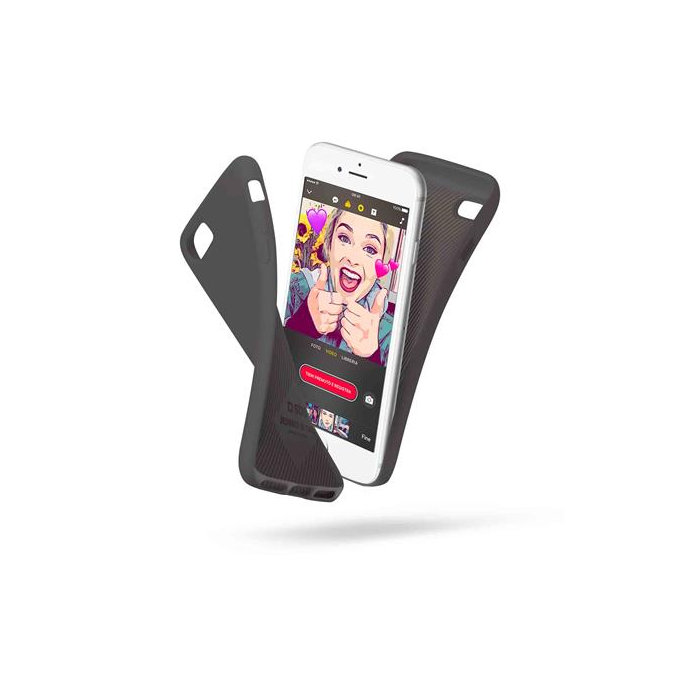 SBS - Polo Case za iPhone 6, 6s, 7, 8, SE 2020 in SE 2022, črn