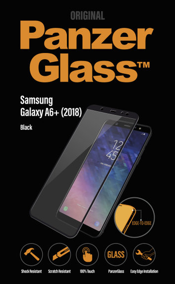 PanzerGlass - Kaljeno Steklo za Samsung Galaxy A6+ (2018) črn