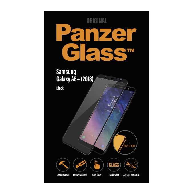 PanzerGlass - Kaljeno Steklo za Samsung Galaxy A6+ (2018) črn