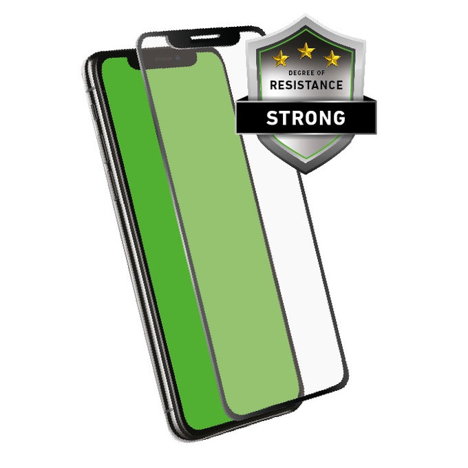 SBS - Tempered Glass 4D Full Glass za iPhone XR in 11, črna