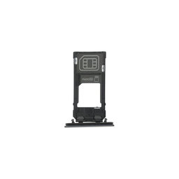 Sony Xperia XZ2 Compact - Reža za kartico SIM (Liquid Black) - 1313-0940 Genuine Service Pack