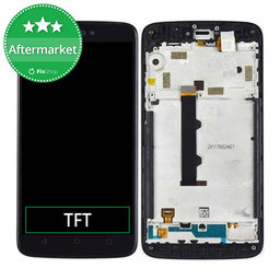 Motorola Moto C XT1754 - LCD zaslon + steklo na dotik + okvir (Gray) TFT