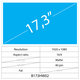 17.3 LCD Fat mat 40 pin Full HD