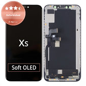 Zaslon za iPhone XS, Steklo na dotik z okvirjem, Refurbished