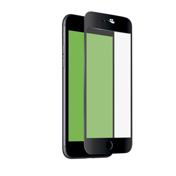 SBS - Tempered Glass 4D Full Glass za iPhone 6, 6s, 7, 8, SE 2020 in SE 2022, črna