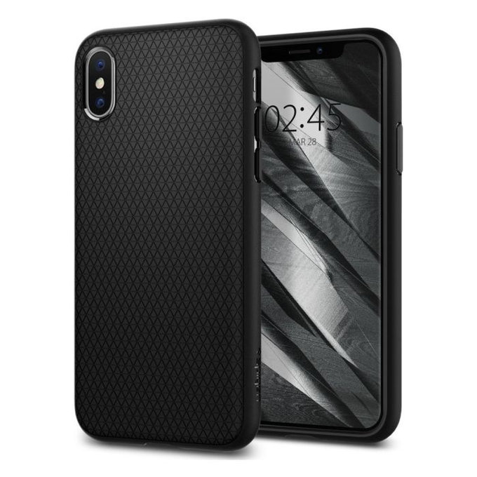 Spigen - Ovitek Liquid Air za iPhone X i XS, črna