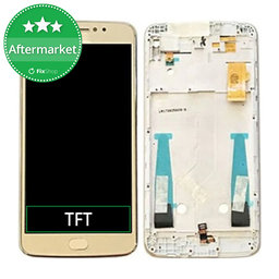 Motorola Moto E4 Plus XT1771 - LCD zaslon + steklo na dotik + okvir (Gold) TFT