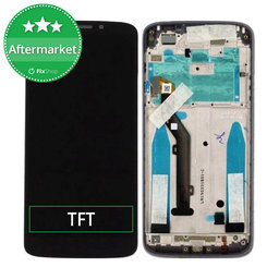 Motorola Moto E5 XT1944 - LCD zaslon + steklo na dotik + okvir (Black) TFT