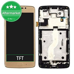 Motorola Moto G5 Plus - LCD zaslon + steklo na dotik + okvir (Gold) TFT