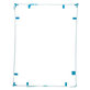 Apple iPad 3, iPad 4 - Plastični okvir pod zaslonom na dotik (White)