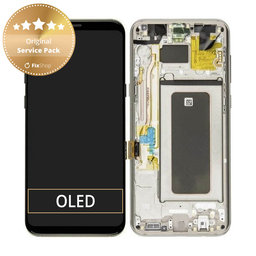 Samsung Galaxy S8 Plus G955F - LCD zaslon + steklo na dotik + okvir (Maple Gold) - GH97-20470F, GH97-20564F, GH97-20565F Genuine Service Pack