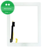 Steklo na dotik z gumbom Domov za iPad 3, iPad 4, White