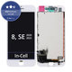 Zaslon In-Cell za iPhone 8, SE (2020), SE (2022), White, Steklo na dotik z okvirjem, FixPremium