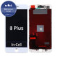 Zaslon In-Cell za iPhone 8 Plus, White, Steklo na dotik z okvirjem, FixPremium