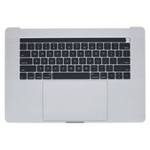 Apple MacBook Pro 15" A1707 (Late 2016 - Mid 2017) - Tipkovnica z zgornjim okvirjem + tipkovnica US + mikrofon + Trackpad + zvočniki (Silver)