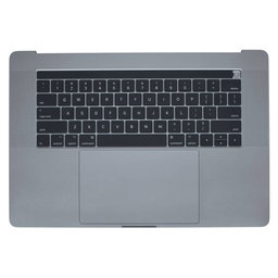 Apple MacBook Pro 15" A1707 (Late 2016 - Mid 2017) - Tipkovnica z zgornjim okvirjem + tipkovnica US + mikrofon + Trackpad + zvočniki (Space Grey)