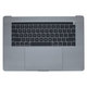 Apple MacBook Pro 15" A1707 (Late 2016 - Mid 2017) - Tipkovnica z zgornjim okvirjem + tipkovnica US + mikrofon + Trackpad + zvočniki (Space Grey)