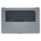Apple MacBook Pro 15" A1707 (Late 2016 - Mid 2017) - Tipkovnica z zgornjim okvirjem + tipkovnica US + mikrofon + Trackpad + zvočniki (Space Grey)