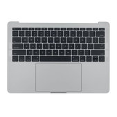 Apple MacBook Pro 13" A1708 (Late 2016 - Mid 2017) - Tipkovnica z zgornjim okvirjem + tipkovnica US + mikrofon + Trackpad + zvočniki (Silver)