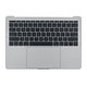 Apple MacBook Pro 13" A1708 (Late 2016 - Mid 2017) - Tipkovnica z zgornjim okvirjem + tipkovnica US + mikrofon + Trackpad + zvočniki (Silver)