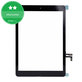 Steklo na dotik z gumbom Domov za iPad Air, Black