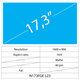 17.3 LCD Fat mat 40 pin HD+