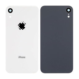 Apple iPhone XR - Steklo zadnjega ohišja + steklo kamere (White)
