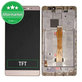 Huawei Mate S - LCD zaslon + steklo na dotik + okvir (Gold) TFT