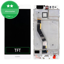 Huawei P9 Plus - LCD zaslon + steklo na dotik + okvir (White) TFT