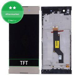 Sony Xperia XA1 G3121 - LCD zaslon + steklo na dotik + okvir (Gold) TFT