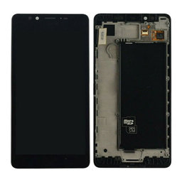 Microsoft Lumia 950/950 LTE - LCD zaslon + steklo na dotik + okvir (Black) TFT