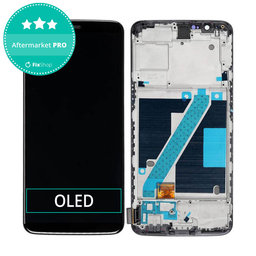 OnePlus 5T - LCD zaslon + steklo na dotik + okvir (Black) OLED