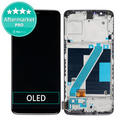OnePlus 5T - LCD zaslon + steklo na dotik + okvir (Black) OLED
