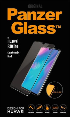 PanzerGlass - Tempered Glass Case Friendly za Huawei P30 Lite, črna