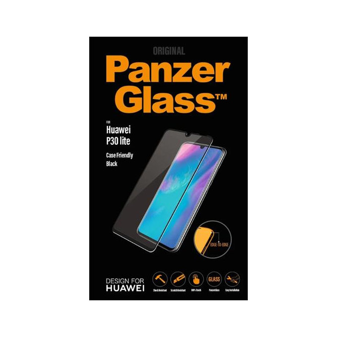 PanzerGlass - Tempered Glass Case Friendly za Huawei P30 Lite, črna