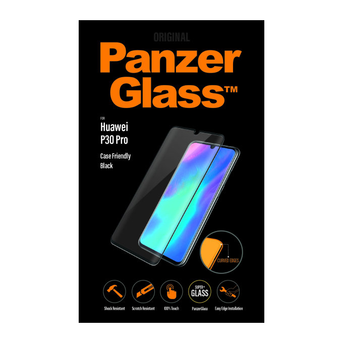 PanzerGlass - Tempered Glass Case Friendly za Huawei P30 Pro, črna