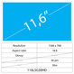 11,6 LCD Slim sijajni s 40 pini HD