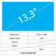 13.3 LCD Slim sijajni s 30 pin FHD