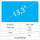 13.3 LCD Slim mat 30 pin FHD